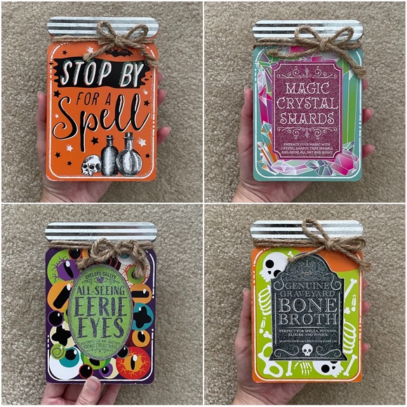 Halloween Themed Stand Up Tabletop Decor Wooden Signs (Set of 4) - Picture 14 of 16